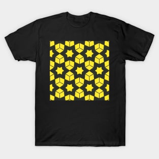 Black and Yellow Honey Bee Colors Pattern 4 T-Shirt